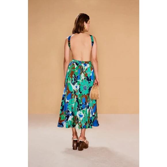 Cult‎ Gaia Theia Dress Botanic Aqua Size Medium - Picture 2 of 5